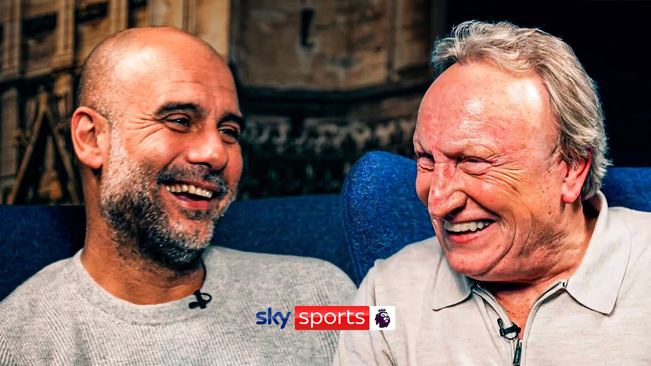 "Don't tell Jose!" 👀 | Pep Guardiola meets Neil Warnock 🤣