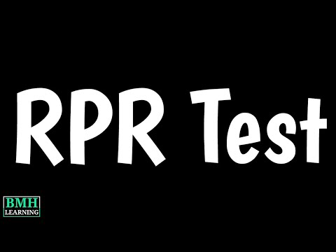 Rapid Plasma Reagin Test  | RPR Test | RPR Screening For Syphilis | RPR Test With Reflex |