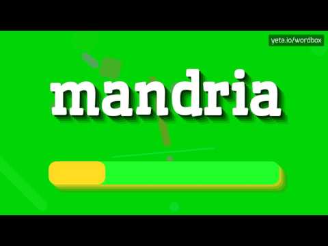 MANDRIA - HOW TO PRONOUNCE IT!?