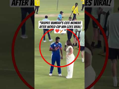 “Jasprit Bumrah’s Cute Moment After World Cup Win Goes Viral! ❤️🏏” #jaspritbumrah #t20worldcup2026