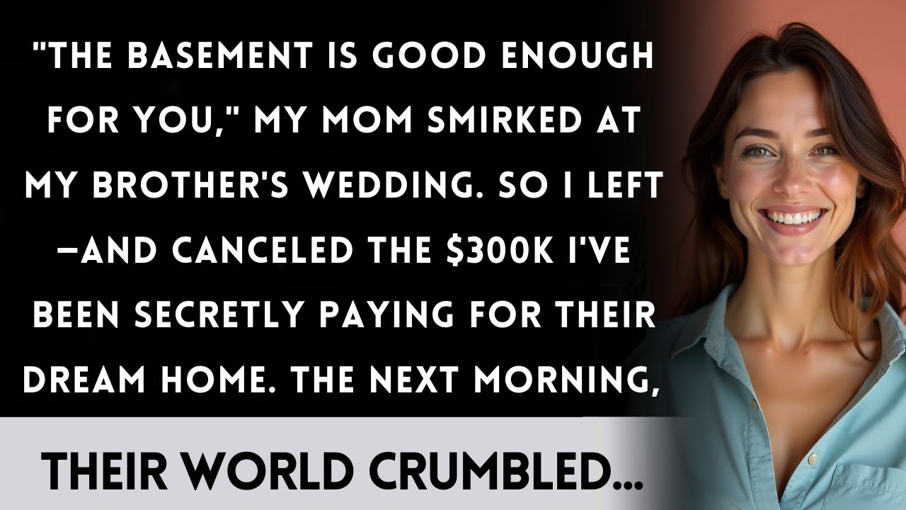 They Put Me In The Basement At My Brother's Wedding—The Next Day, The Bank Call About Their Mortgage