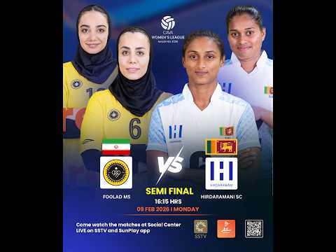CAVA Women’s League 2025 | Day 6 | Match 11 | Semifinal 2 |FOOLAD MS (IRI) vs HIRDARAMANI SC (SRI)