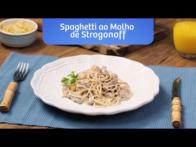 Spaghetti ao Molho de Strogonoff