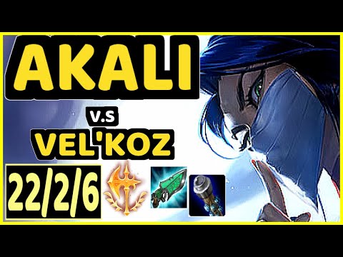 SERTUSS (AKALI) vs VEL'KOZ - 22/2/6 KDA MID CHALLENGER GAMEPLAY - EUW