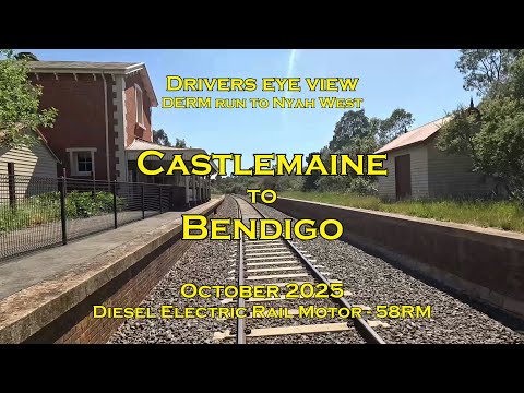 Drivers eye view, Castlemaine to Bendigo, DERM, Oct 2025