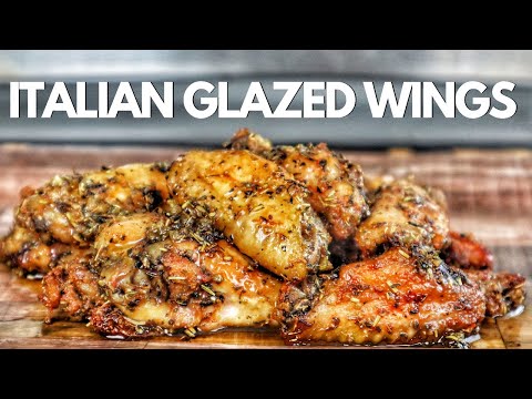 Italian Glazed Chicken Wings Are So DELICIOUS!