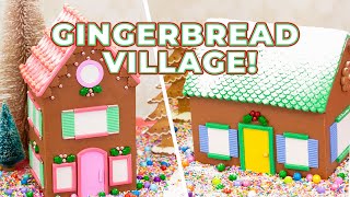 I Caked Santa's Gingerbread Christmas Village! | Beginner Cake! How to Cake It With Yolanda Gampp!