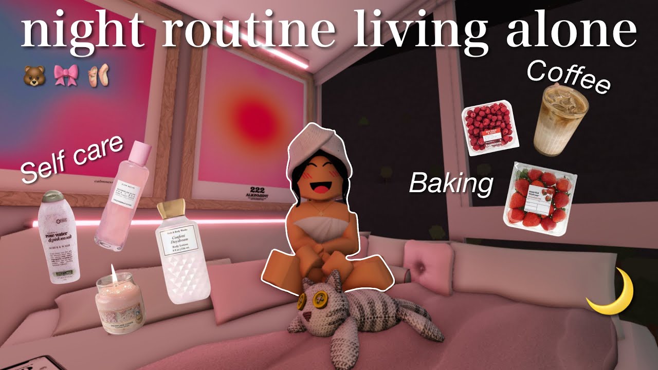 6:30pm COZY NIGHT ROUTINE LIVING ALONE! |Bloxburg Roblox Family Roleplay | w/voices 🍂