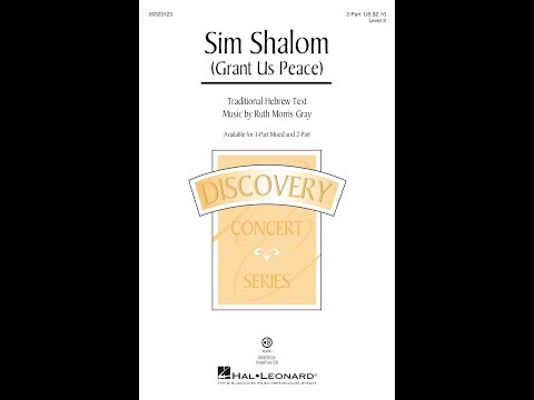 Sim Shalom (Grant Us Peace) (2-Part Choir) - by Ruth Morris Gray