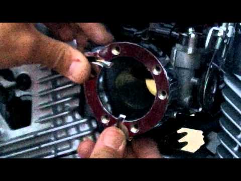Honda VT1300 Kuryakyn Velociraptor Filter Install - Part 2
