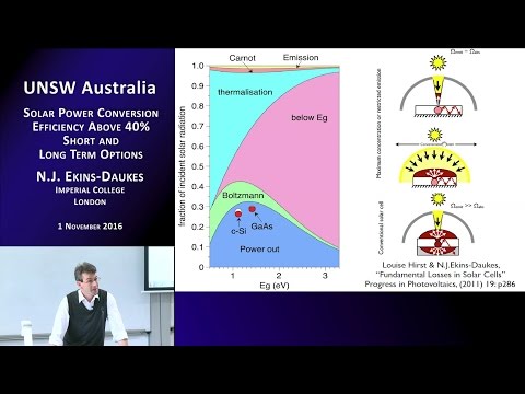 UNSW SPREE 201611-01 NJ Ekins-Daukes - Solar power conversion efficiency above 40%