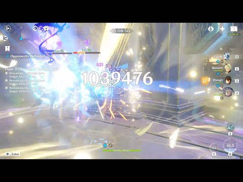 C0 Eula 1 Million Damage and R1 Song of Broken Pines Sword