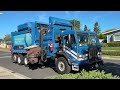 Republic Services Fast CNG Peterbilt 520 McNeilus ZR Garbage Truck On Delayed Saturday Organics