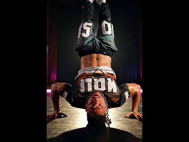 B-Boy 1990 Spin — Animated One-Hand Power Move Short