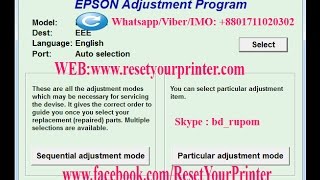 Epson L120 Resetter Adjustment Program Epson L120 Resetter Adjustment Program