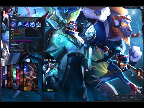 SKT T1 Ryze Skin Spotlight Gameplay 1080p HD League Of Legends