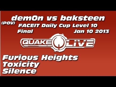 dem0n vs baksteen - FACEIT Daily Cup Level 10 [Jan 10 2012] (Quake Live Shoutcast)