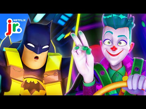Batman and Robin CHASE Joker! 🤡💨 Batwheels | Netflix Jr