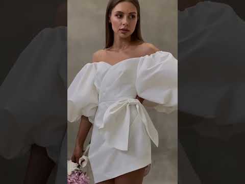 Полная 100% предоплата! Предзаказ! Платье женское короткое нарядное, выпускное, свадебное, Белое, S, S-М, М, L - фото 1 - id-p1876635232