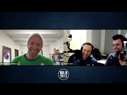 Chris Martin of Coldplay Surprises Whip from The Morning Mix on 101.9fm The Mix Chicago