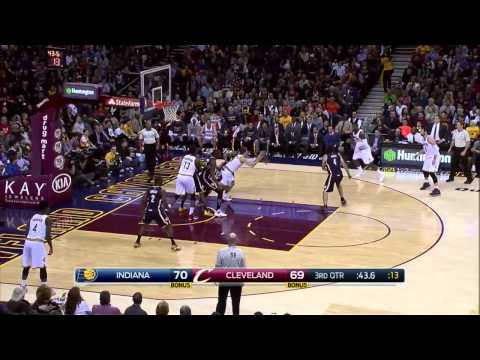 LeBron James Fakes Out Luis Scola   Pacers vs Cavaliers   March 20, 2015   NBA 2014 15 Season
