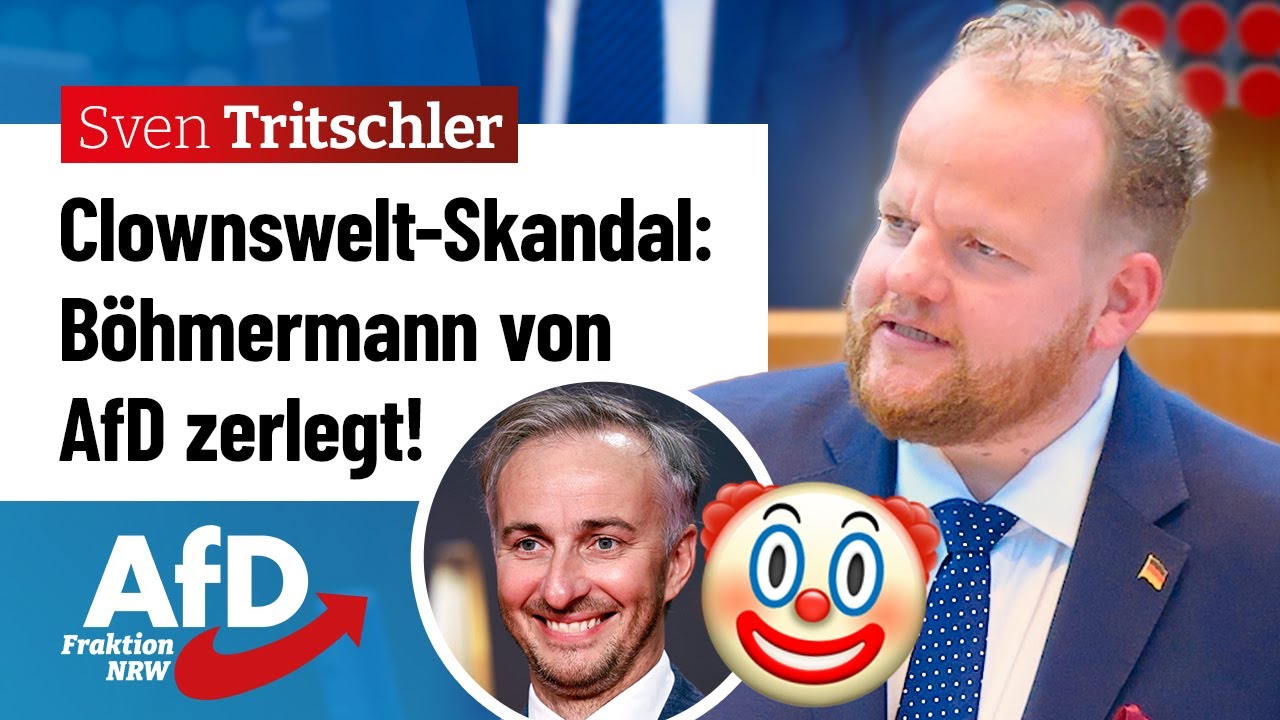 Clownswelt-Skandal: Böhmermann von AfD zerlegt! – Sven Tritschler (AfD)