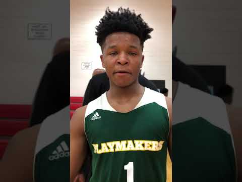 2020 Wendell Green Jr (Michigan Playmakers/Country Day) talks to The D Zone after leading his team