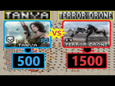 Tanya vs Terror Drones - Same Cost - Red Alert 2 MO
