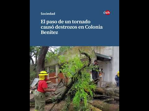 EL PASO DE UN TORNADO CAUSÓ DESTROZOS EN COLONIA BENÍTEZ