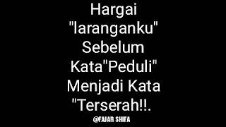 Download lagu story wa ' Hargai kata peduli' mp3
