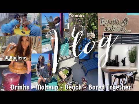 VLOG: 3 unplanned days w Raylene •Food&Drinks• Beach •Makeup• Bored together! |Jolie