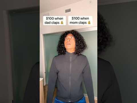100 Dollars when Mom or Dad Claps? 🤔 #viralshort #trending