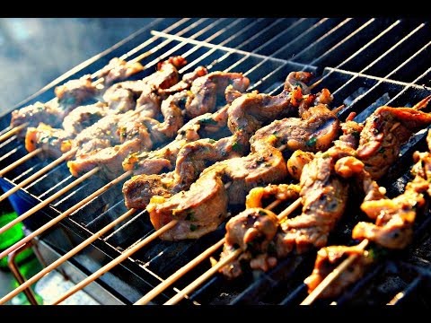 PINCHOS de MOJO - Barbecue Skewers - Grilled Flank Steak
