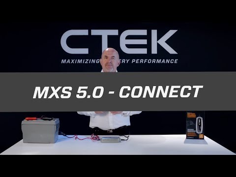 Part of a video titled Tutorials - CTEK MXS 5.0 - How to connect - YouTube