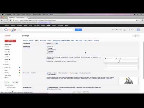 Gmail Tutorial 2013- Revert to Old Gmail Inbox Look (Part 8) Video