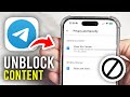 How To Unblock Adult Channels In Telegram Full Guide