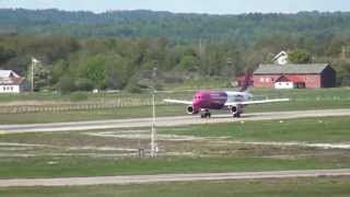 preview picture of video 'Säve Göteborg City Airport - A320 Takeoff'