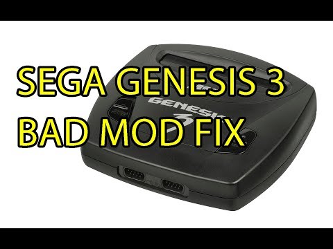 SEGA Genesis 3 Fixer Upper Clean Repair Bad Mod Work
