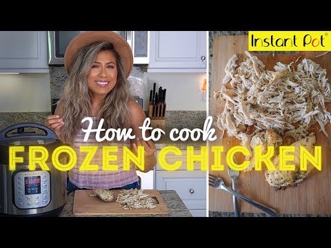 FROZEN CHICKEN INSTANT POT | EASY 15 MINUTE SHREDDED CHICKEN