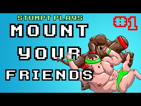 Stumpt Plays - Mount Your Friends - #1 - Win By A Dangle (4 Player PC Gameplay)