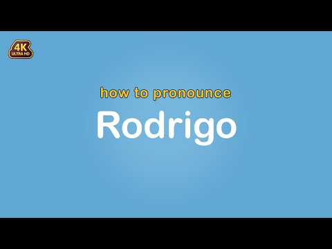 how to pronounce Rodrigo 【Name】