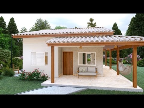 Essa casa de 55m vai te surpreender - Confira os ambintes | Casa Pequena e siimples