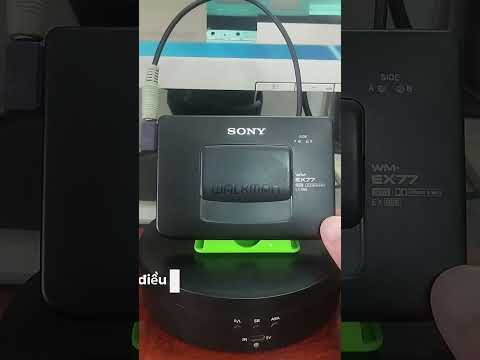 Sony WM EX 77 1991 - Sony Walkman Cassette player WM-EX 77 black working image 9