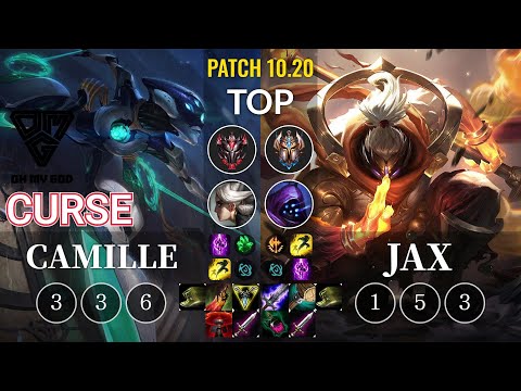 OMG Curse Camille vs Jax Top - KR Patch 10.20