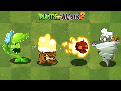 PvZ 2 Every PEASHOOTER Plants POWER-UP vs Jester Zombie - Who Will Win?