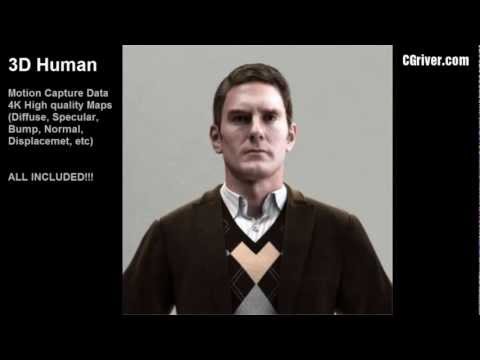 Rigged & Animated 3D Model (Human, People, Man, Male Character) 3DS Max with VRay CMan0006HD2CS