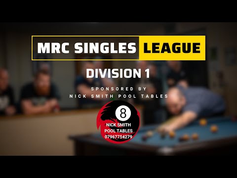 Paul Robinson vs Dave Morgan - MRC Singles League Division 1