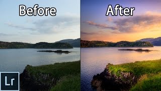 How to Create STUNNING Sunset Photos - Adobe Lightroom 6 cc Landscape Photography Editing Tutorial