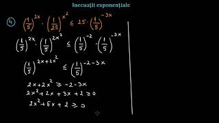 Inecuații exponențiale