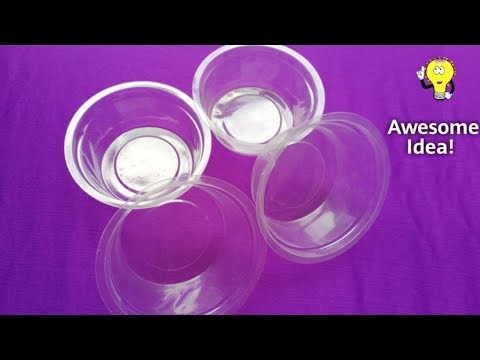 Best Out Of Waste Disposable Bowls - Flower Pot With Waste Material - Easy Home Decorating Ideas Video